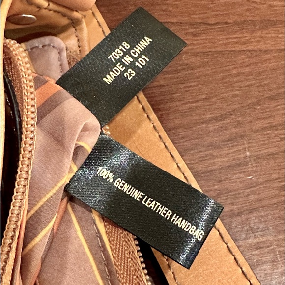 VTG 2000 Etienne Aigner Velden Core  Cognac Leather Compartment Shoulder Bag - Picture 8 of 15